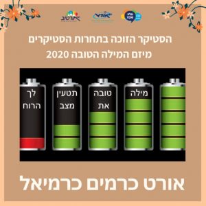 יום המילה הטובה 2020: הסטיקר המנצח של תלמידי אורט כרמים בכרמיאל