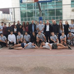 מנכ”ל משרד החינוך באימון ראווה של קבוצת אחרי באורט יובלי אריאל