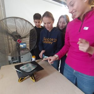 תלמידי iSTEAM בחט”ב אורט אפק קרית ביאליק במתחם היזמות OpenValley