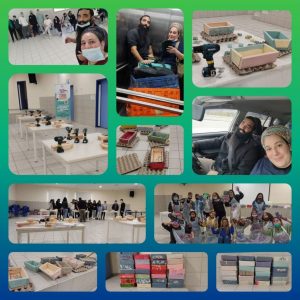לקראת טו בשבט יצרו תלמידי חט”ב יוני נתניהו באורט קרית מוצקין מאות עדניות עץ
