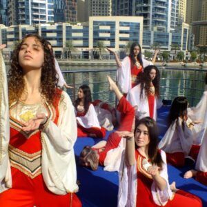 תלמידות אורט באשקלון במשלחת ראשונה של מחול פלוקלורי ישראלי בדובאי