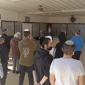 תלמידי ישיבת אורט המתמיד בקרית שמונה הגיעו לחלוק כבוד אחרון לניצולת שואה