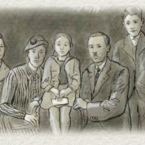 משואה לפריחה באולפנית אורט טבריה: מיקי ואוצ׳י, אחים שורדי שואה, כותבים ומספרים