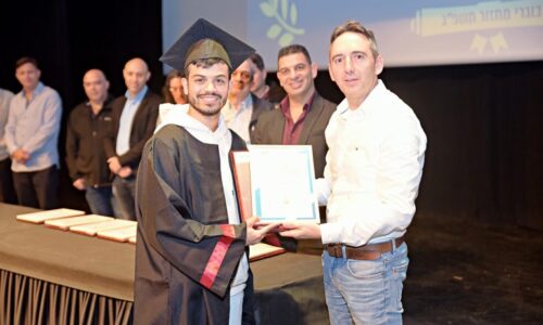 טקס חלוקת דיפלומות הנדסאים במכללת אורט רחובות
