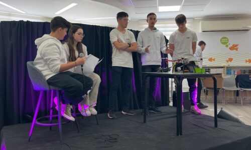 מנכ”ל אורט בליווי מטה הרשת מתארחים באירוע קפה תרבות של תלמידי אורט יובלי אריאל