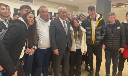 במהלך מסע בירושלים וביקור בכנסת פגשו תלמידי אורט שרת נוף הגליל את רוה”מ, בנימין נתניהו