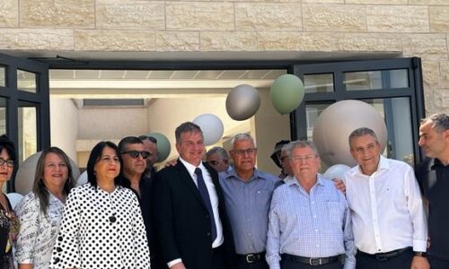 שר החינוך, מנכל אורט וראש העיר בחנוכת מבנה חדש לאולפנת אורט השחר בבית שאן