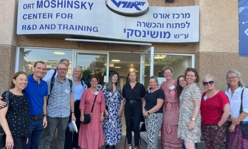 ביקור אנשי חינוך מהולנד ומבלגיה במנהל למחקר ופיתוח של אורט – מתעניינים בתכניות החדשנות של הרשת
