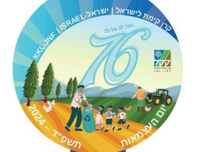 תחרות עיצוב סמל יום העצמאות ה-76 של קק”ל – 2 תלמידי חט”ב אורט רבין קרית מוצקין במקום הראשון!