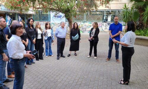 ביקור מנכ”ל אורט ומטה הרשת באורט שפירא – התיכון הבינתחומי להייטק, למדעים ולאמנויות בכ”ס